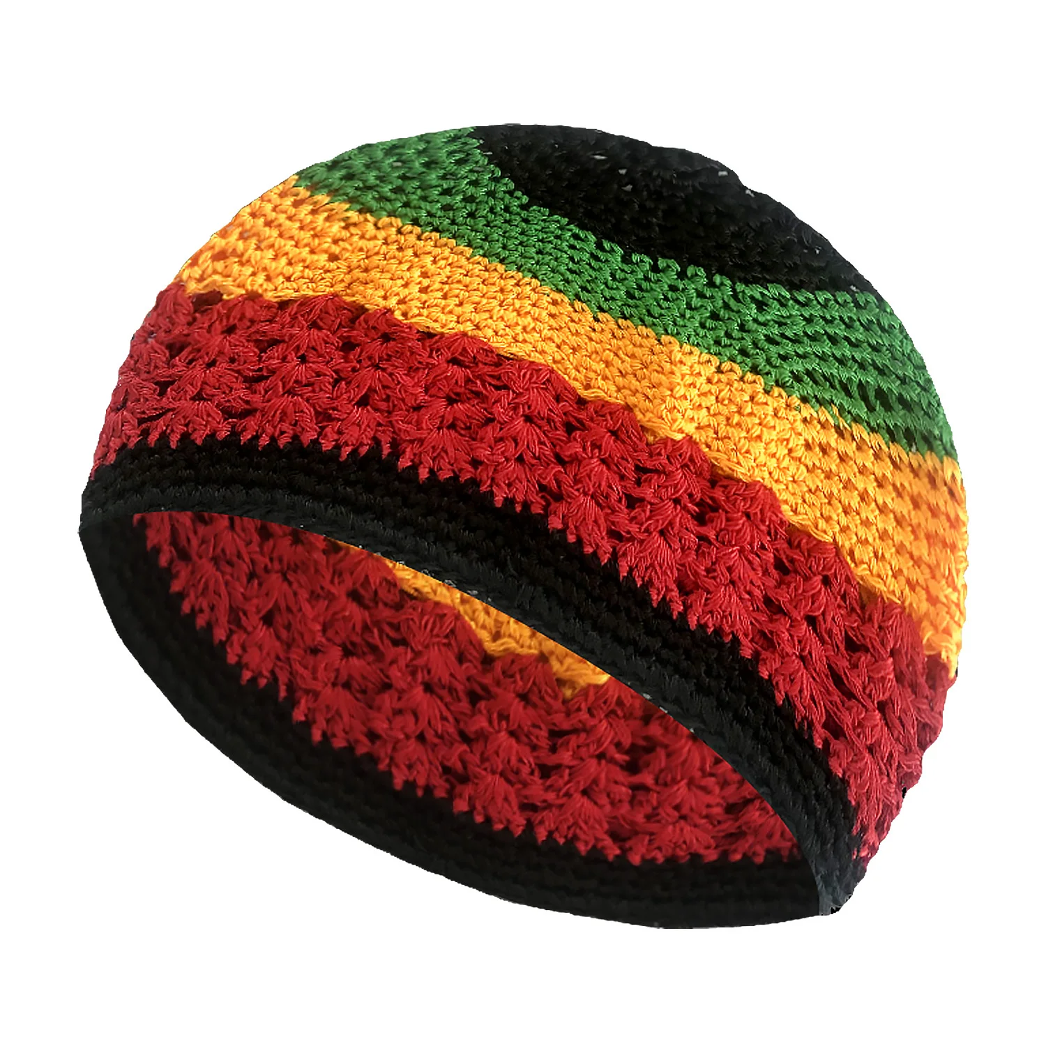 Neue Kufi-Mütze, einfarbig, für Damen und Herren, Gebetsmütze, islamische Mütze, Kufi-Mütze, gehäkelt, handgefertigt, Winteraccessoire, hält warm. – Detail 9