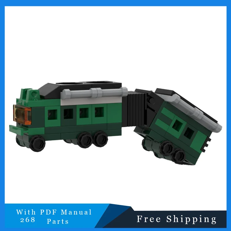 

268 шт. MOC знаменитая сцена, строительные блоки, серия моделей, скалы и зеленые автодолы, кирпичи, детская сборка головоломок, праздничные игрушки