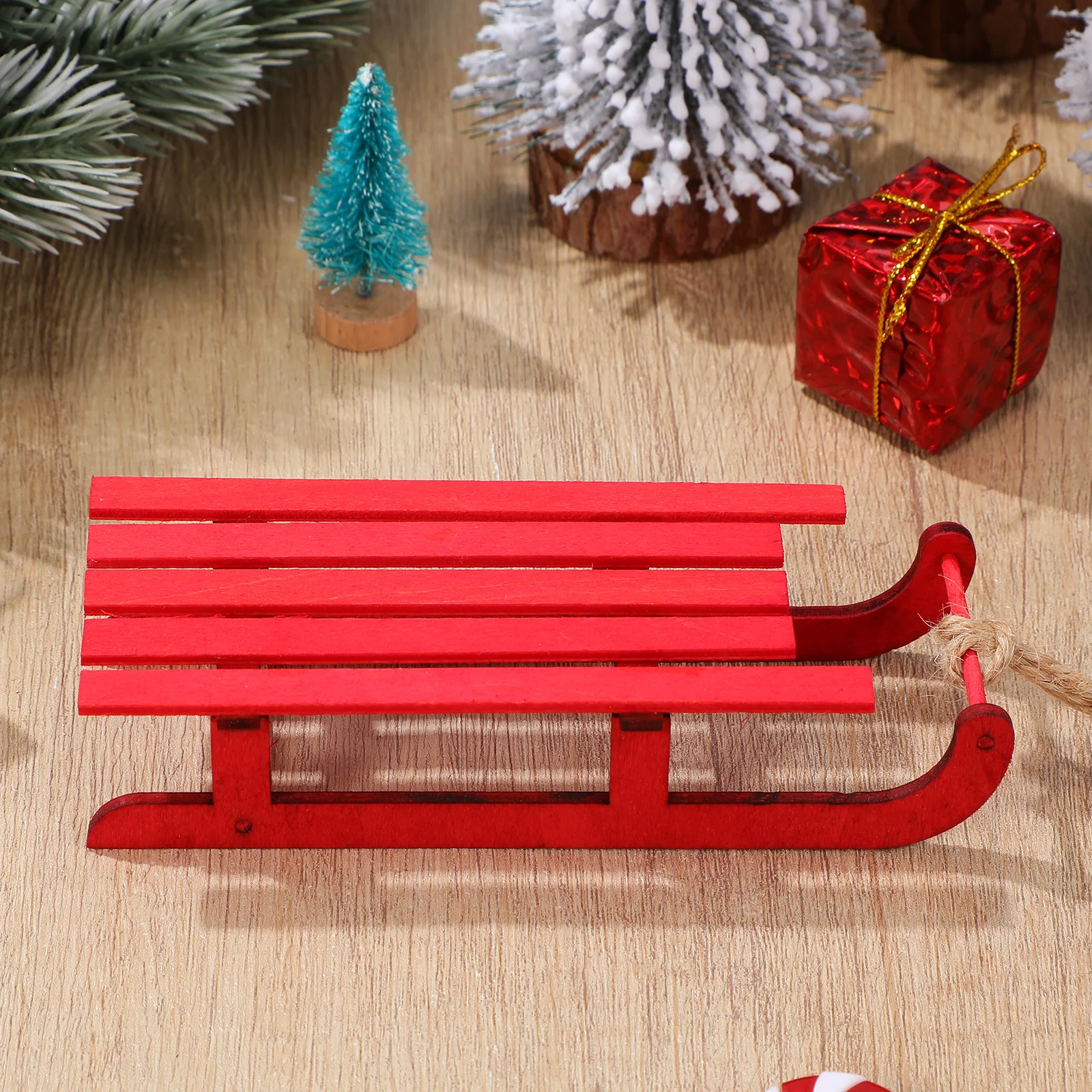 2 قطعة ديكور عتيق لعيد الميلاد زينة عيد الميلاد الاصطناعية الحلي التقليدية #1