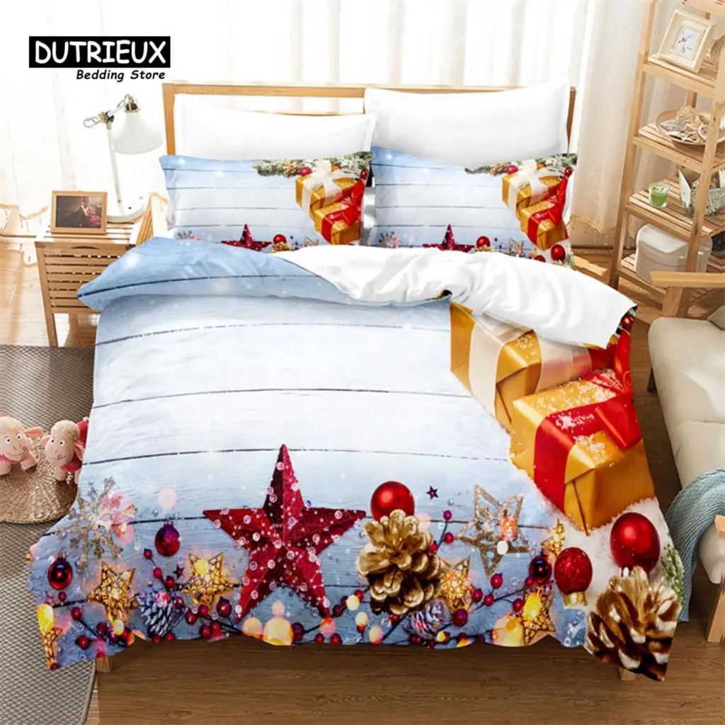 

Christmas Santa Bedding Set, Christmas Duvet Cover Set, 3D Bedding, Queen Size, Fashion Design, Christmas Gifts