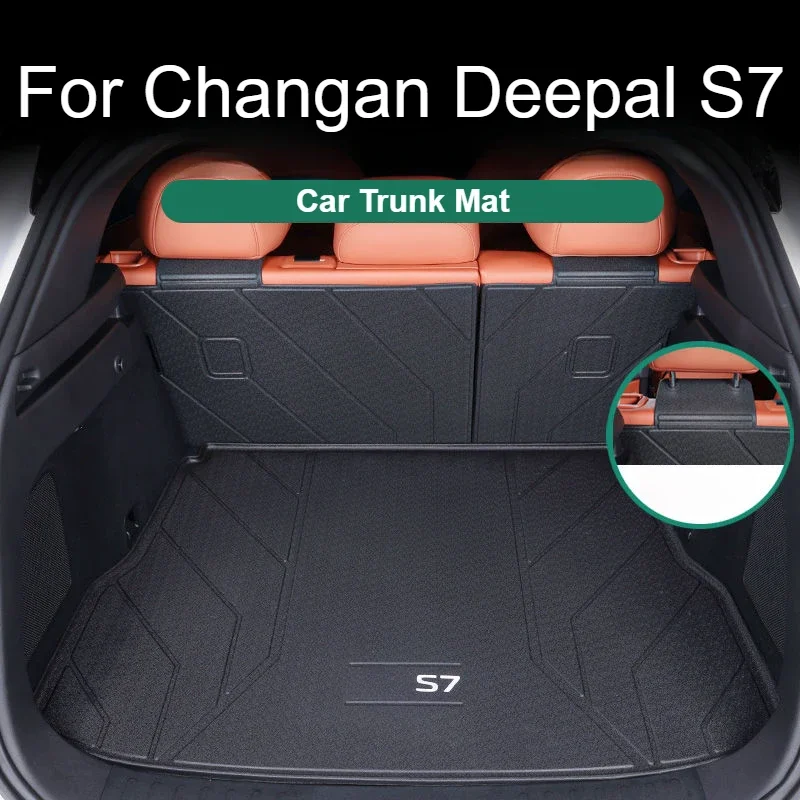 Car Trunk Mat Pad For Changan Deepal S07 S7 2023 2024 TPE Waterproof Car Rear Trunk Mat Floor Liner Carpet Interior Protective