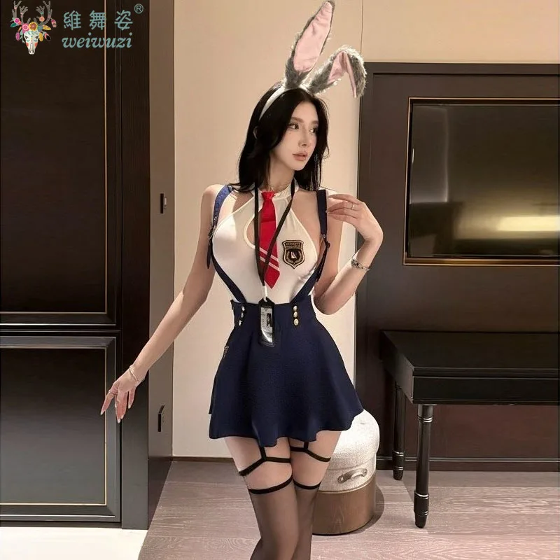 

Sexy Adult Women Anime Jk Students Uniform Sweet Cosplay Costume Top Skirt Tie Outfit Sexy Bunny Girl Cute NightClub Club Party