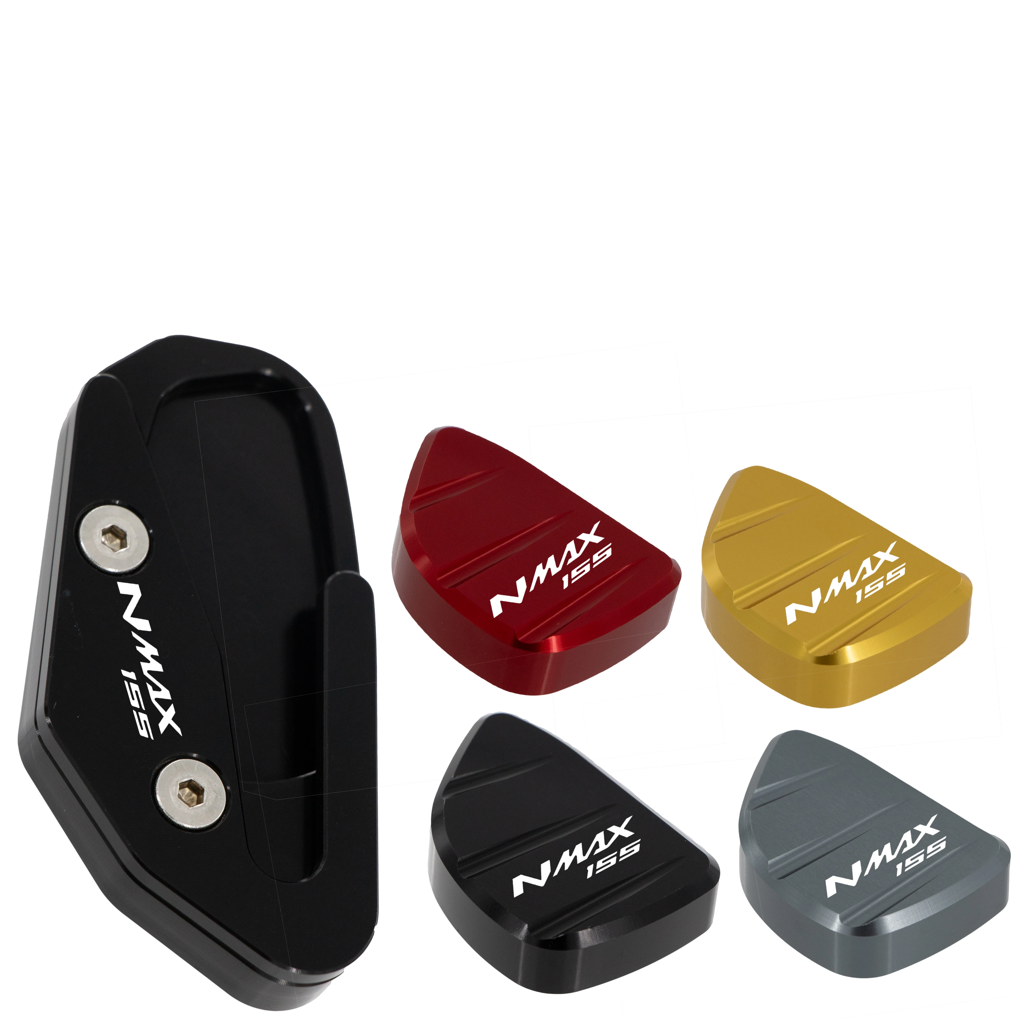 

Motorcycle Accessories For YAMAHA NMAX155 2020-2025 NMAX125 N-MAX Foot Side Stand Extension Pad Kickstand Kick Stand Plate