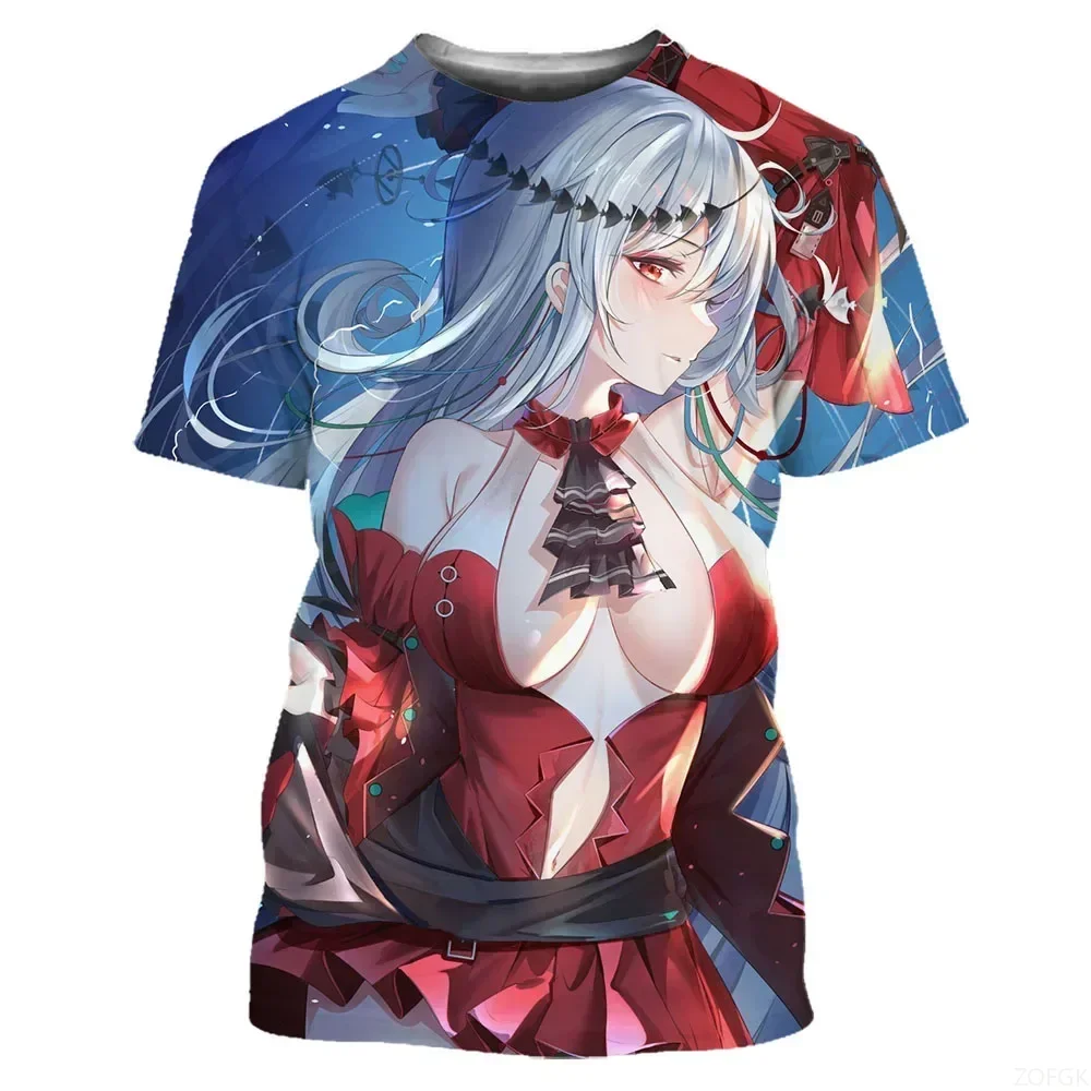 

2025 Summer Hot Selling Anime Hot Role Playing 3D Printed Unisex T-shirt Large Loose Daily Casual Short Sleeve Breathable Top