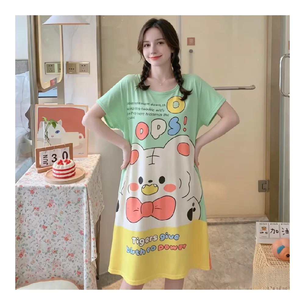 Vestido feminino manga curta