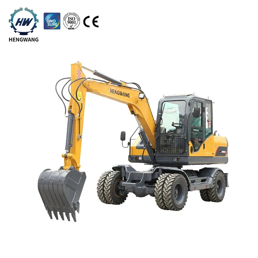 8T 9T 11T Wheel Mini Bucket Hydraulic Excavator On Wheeled Mounted Type Digger Bagger Hine For Sale