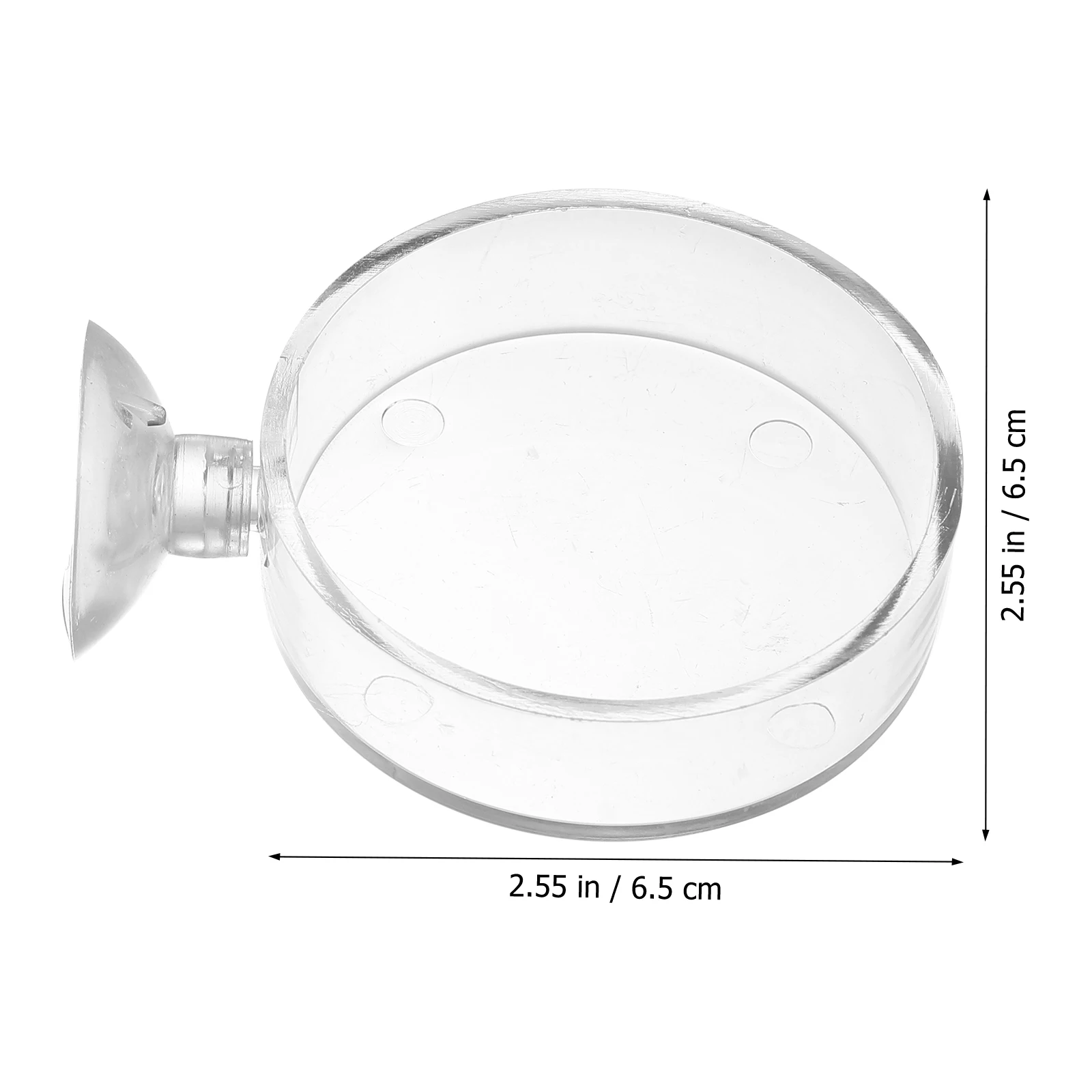 

4 Pcs Acrylic Feeding Bowls Fish Tank Shrimp Aquarium Easy Clean Suction Cup Adjustable Height Transparent Design Feeder Bowl