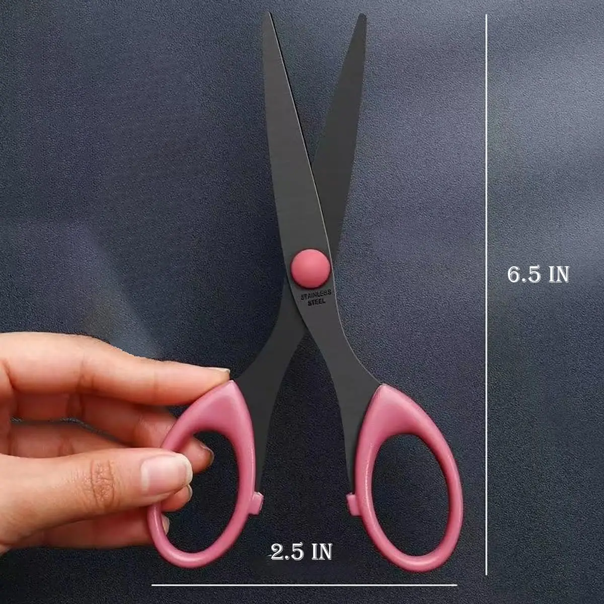 3 Pack 6.5" Multi-Purpose Scissors, Arts and Crafts Scissors,for Office, Home, School and Sewing