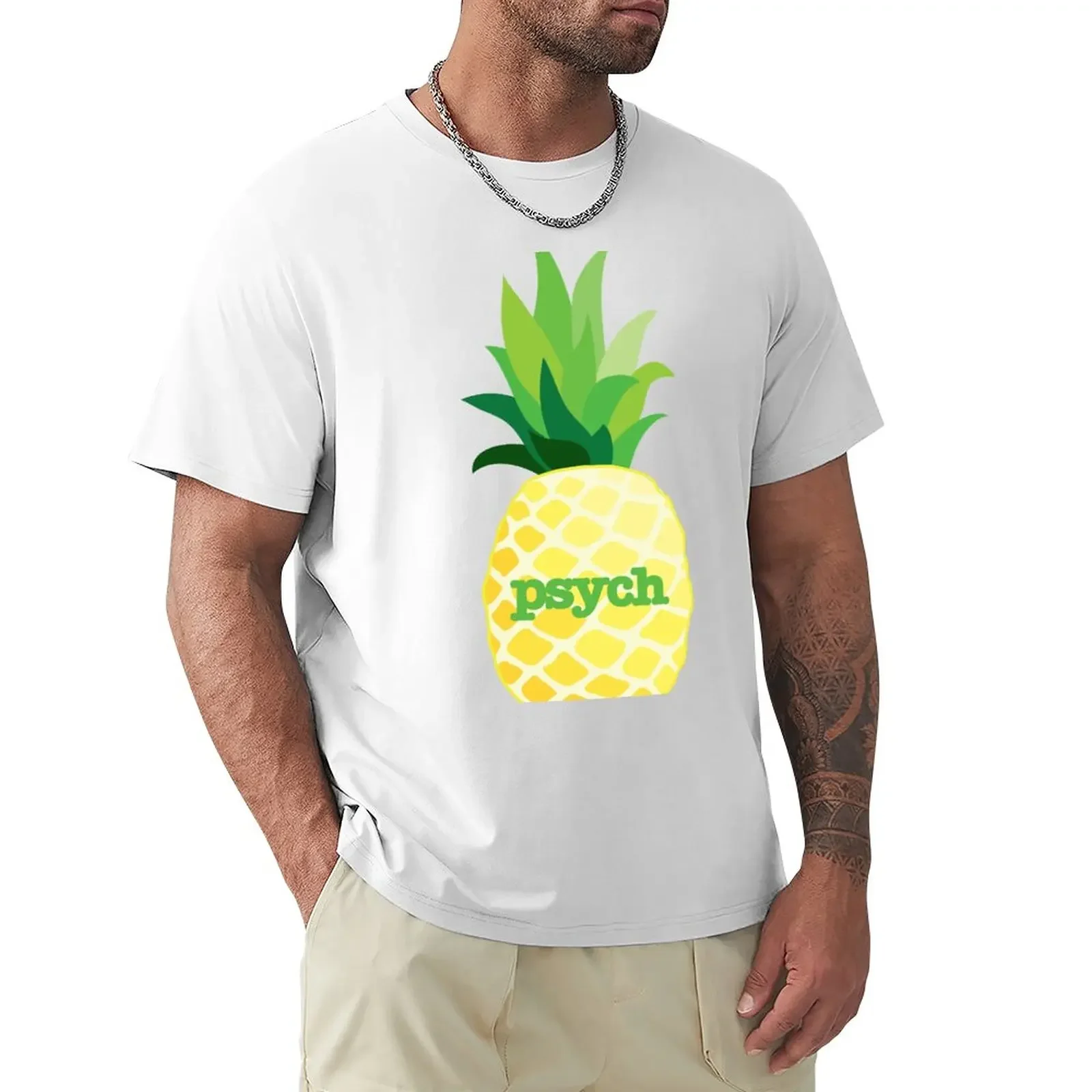 

Psych TV- Pineapple T-Shirt customs oversized workout shirts for men