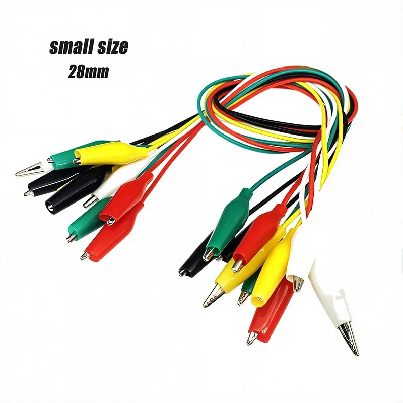 10PCS Krokodilklemmen Elektrische DIY Messleitungen Krokodil doppelseitige Krokodilklemmen Test Jumper Draht 28mm 35mm 45mm – Detail 7