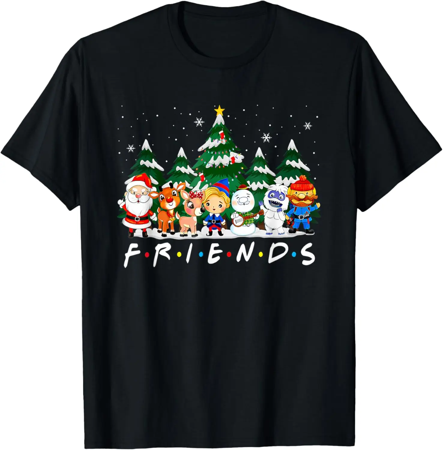 

Pajamas Family Friends Christmas T-Shirt 100% Cotton O-Neck Short Sleeve Summer Casual Mens T-shirt Streetwear