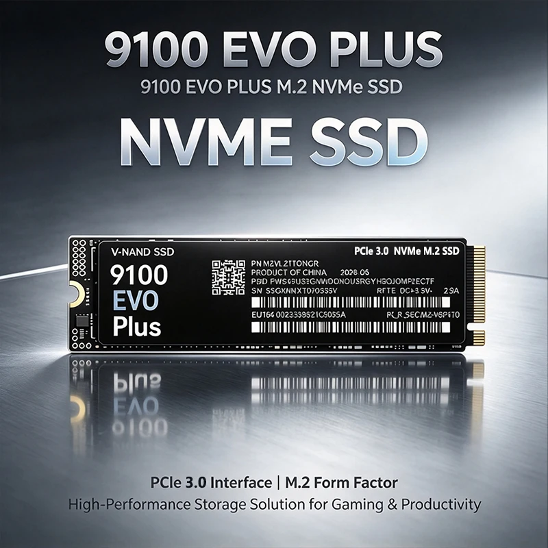 Genuine 9100EVO Plus M.2 2280 NVMe SSD 500GB‑4TB TLC NAND Internal SSD for PS5 Gaming Desktop Laptop High‑Speed Storage