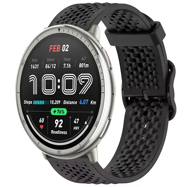 Cinturino in silicone da 20mm 22mm per Amazfit Bip 6 5 GTR 4 Active 2 Balance 2 Bracciale da polso Huawei Watch 5 GT5 GT5 Pro 46mm Correa