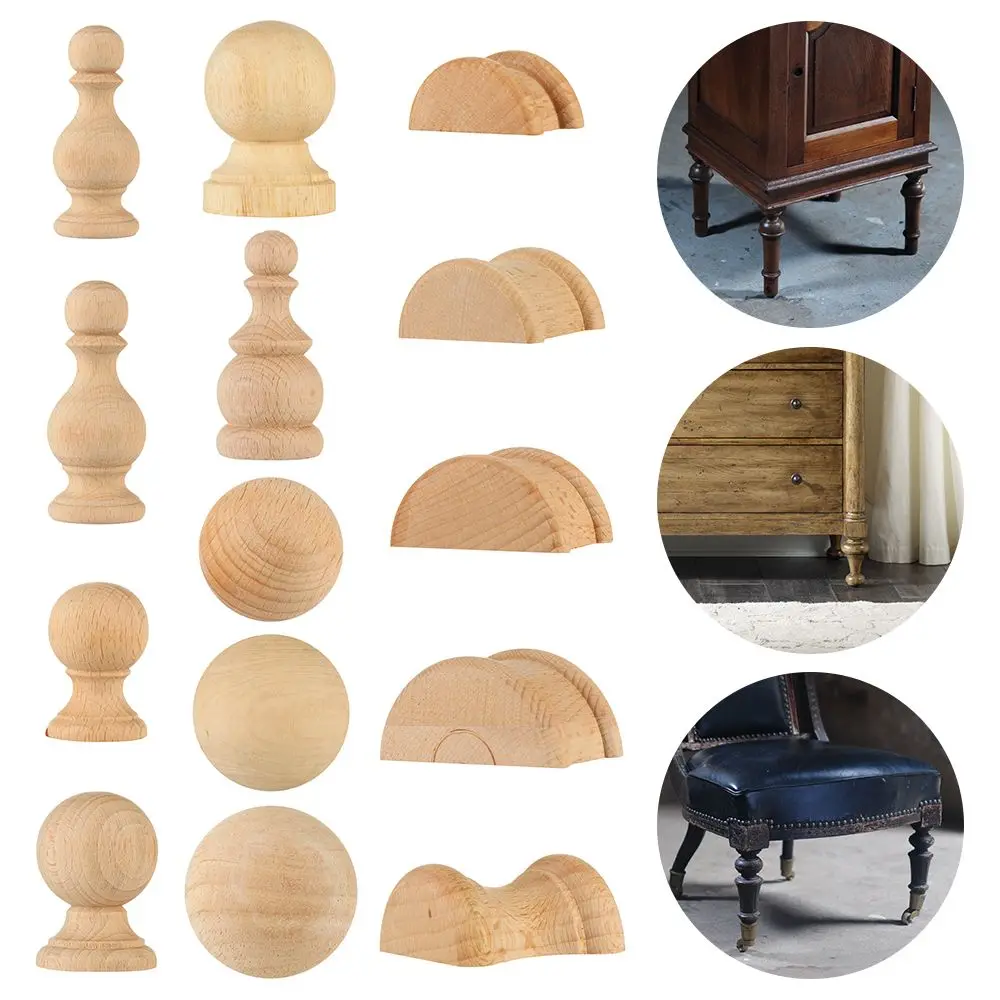 New Multi Styles Vintage Wood Carved Furniture Foot Legs Cabinet Seat Feets Home Decor Vintage Home Decor High Qiality European