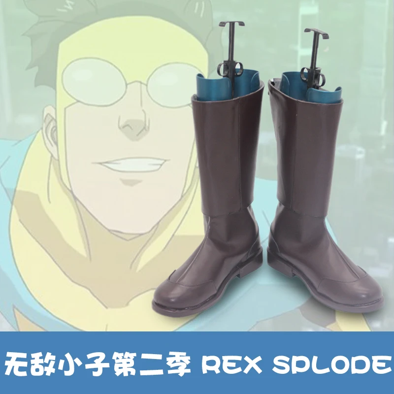 

Invincible 2 Rex Splode, обувь для косплея, ботинки в стиле фэнтези для мужчин и женщин, костюмы на Хэллоуин, аксессуары на заказ