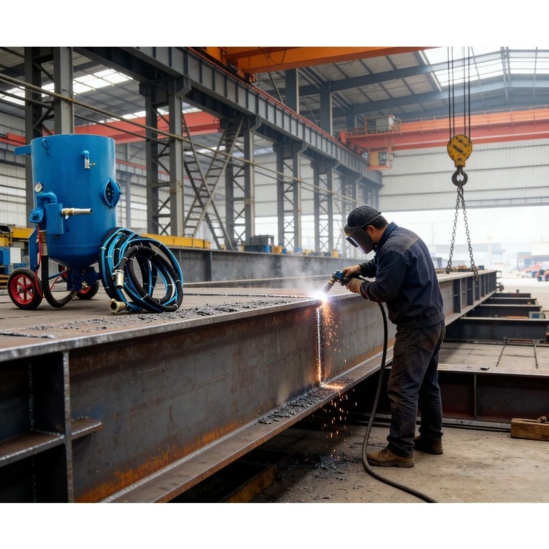 High Pressure Industrial Pressure Sand Blasting Machine for Marine Rust Removal