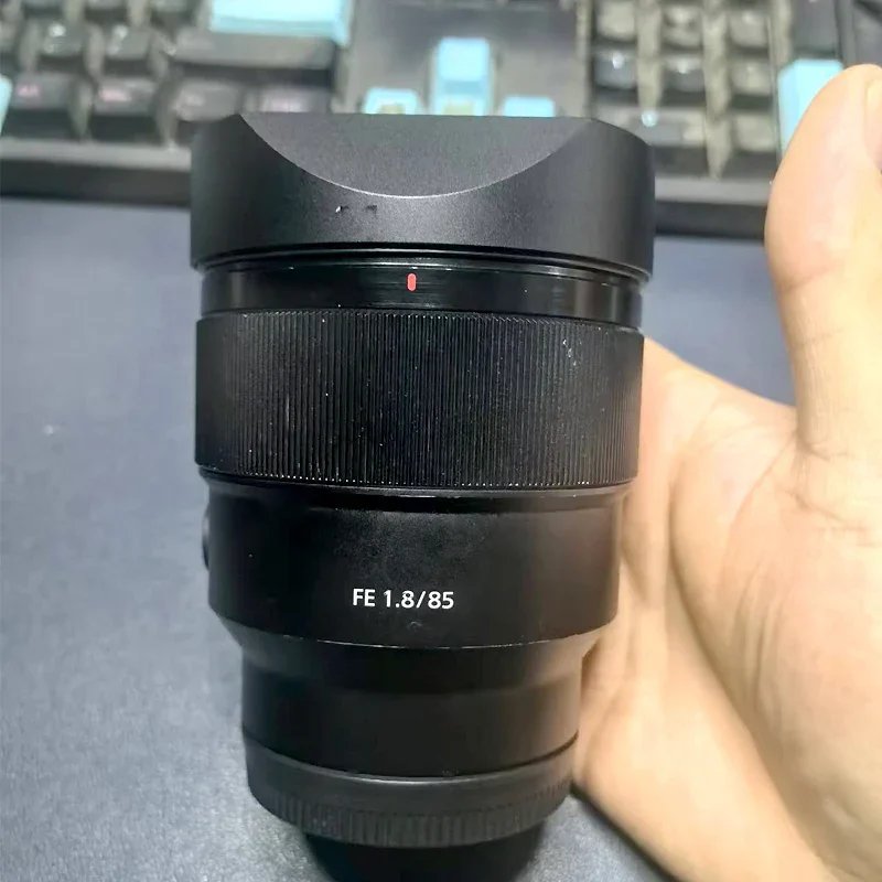 Bayonet Aluminum Square Lens Hood  Lens Shade Comes with Cap for Sony FE 85mm f1.8 SEL85F18 FE1.8/85