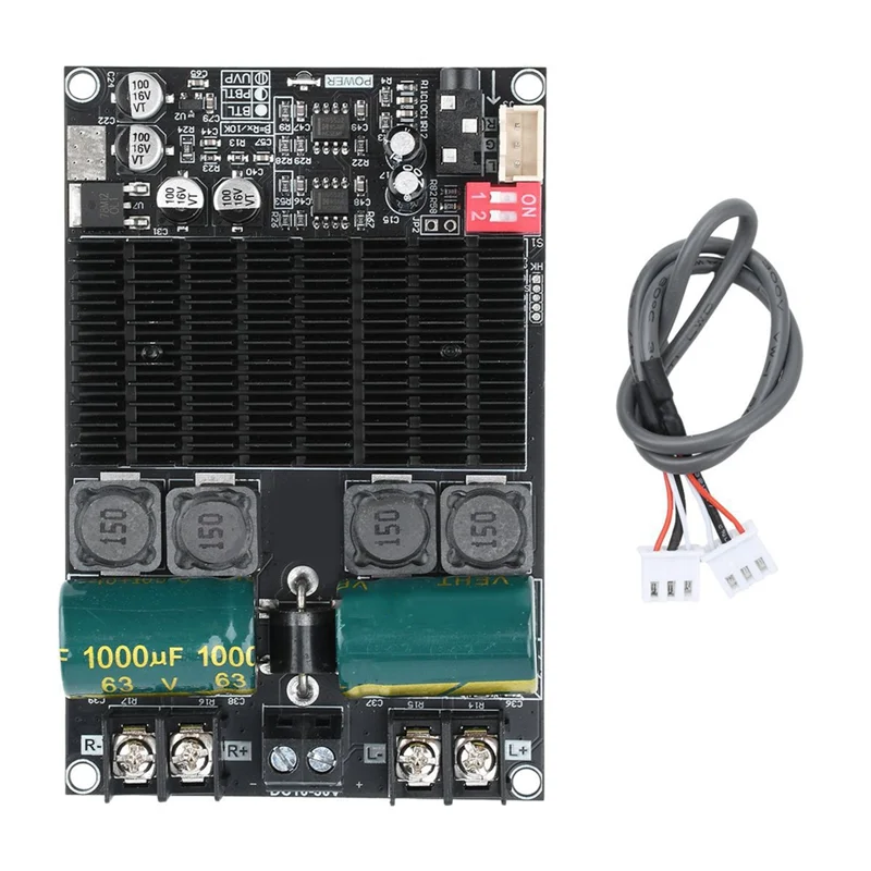 

ABSQ-Pure Стерео аудиоусилитель TPA3221 Плата цифрового усилителя мощности Задняя ступенька DC 10-30 В 200 Вт AMP Мостый моно сабвуфер Динамик