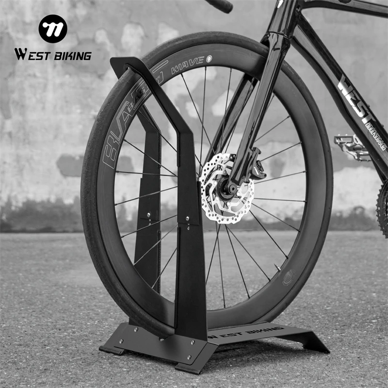 

WEST BIKING L-образный велосипедный стальной дисплей с покрытием, напольная подставка для парковки, подставка для ремонта велосипеда, стойка для хранения MTB, держатель для обслуживания