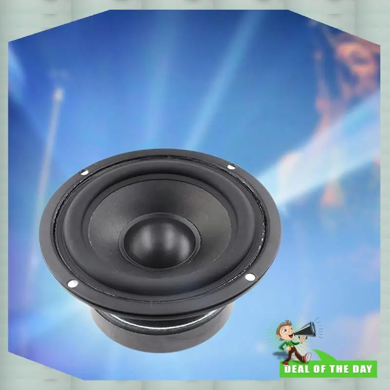 24-Hour Delivery 2X Universal 4.5Inch Round Speaker Stereo Sound System 25W Premium Audio Accessories Audio Midrange Loudspeaker