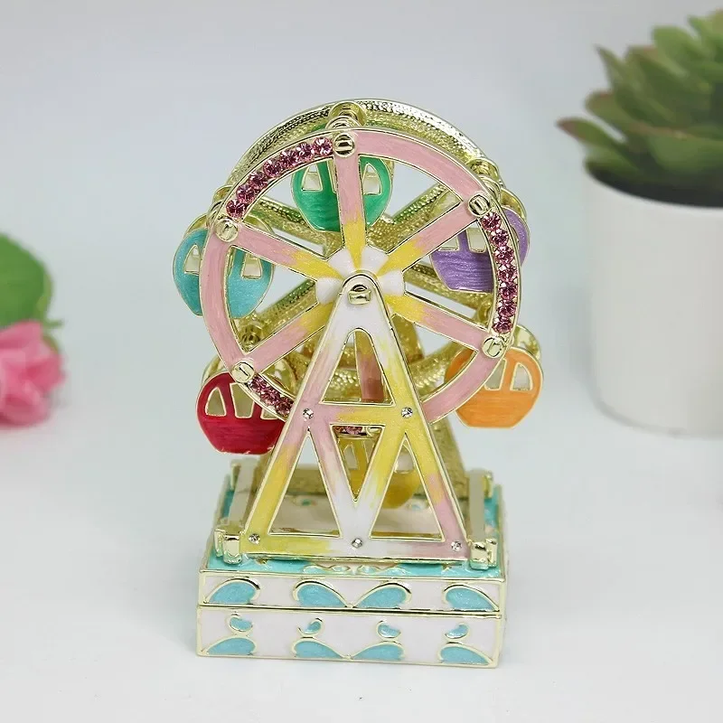 

Christmas Gifts Wedding Favor Enamel Colorful Ferris wheel Ornaments Souvenir Birthday Gifts