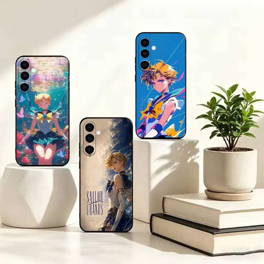 Anime Soldier of Sky Sailor Uranus  Stand Soft Silicone Phone Case Ultra Thin For Samsung A73 20,21s,22,31,32,52,53,72