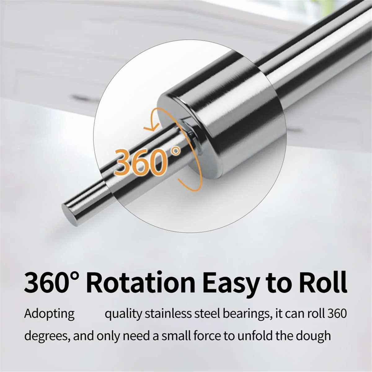 2025+ Dual Rolling Pin (17 Inches+12 Inches) -304 Stainless Steel Mini Roll Pins for Baking Pizza Dough Pie Cookie-Dough Rolle