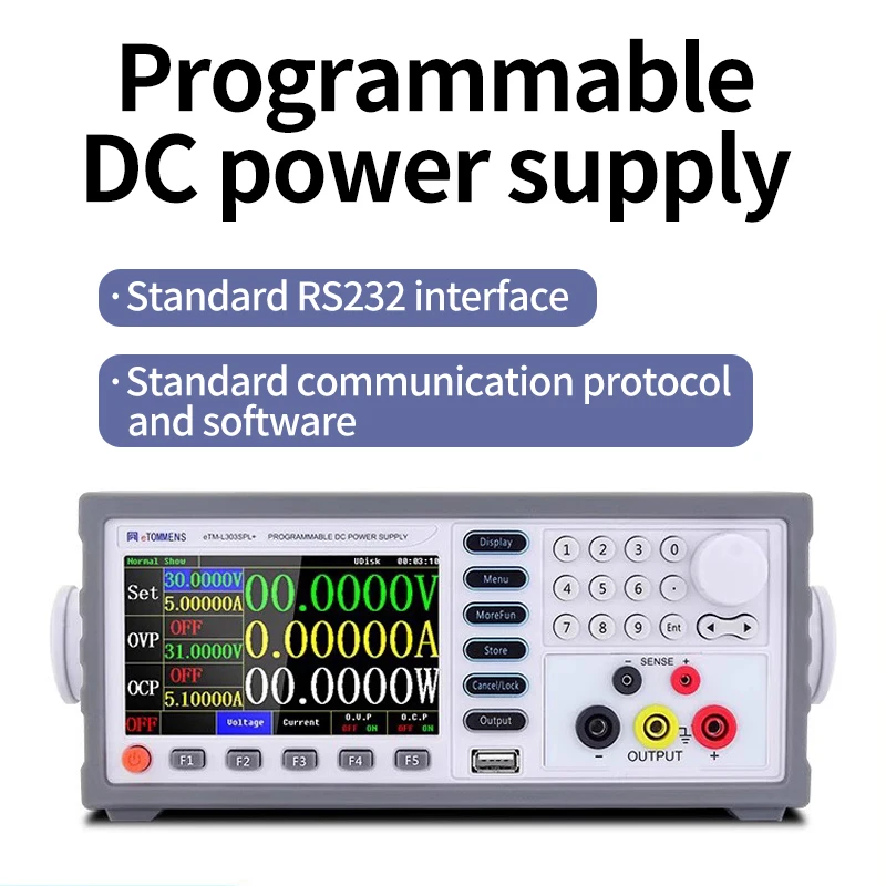 Programmable DC stabilized power supply 30V cabinet programmable color screen with five/six adjustable linear band communication