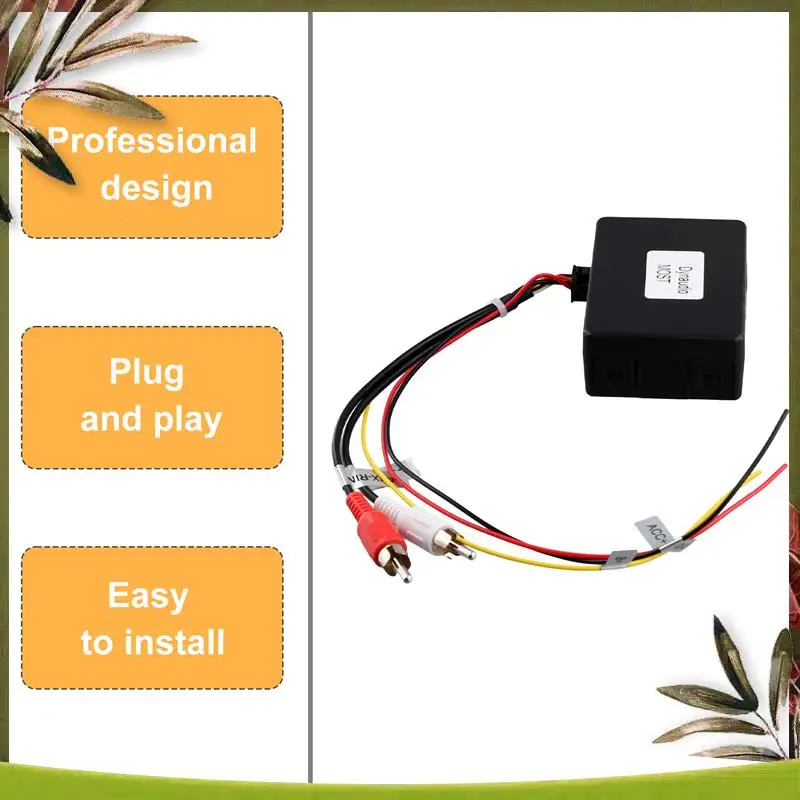 

AB98-Car Stereo MOST Fiber Optical Radio Decoder Amplifier Adapter Box For VW Dynaudio Skoda Kodiaq