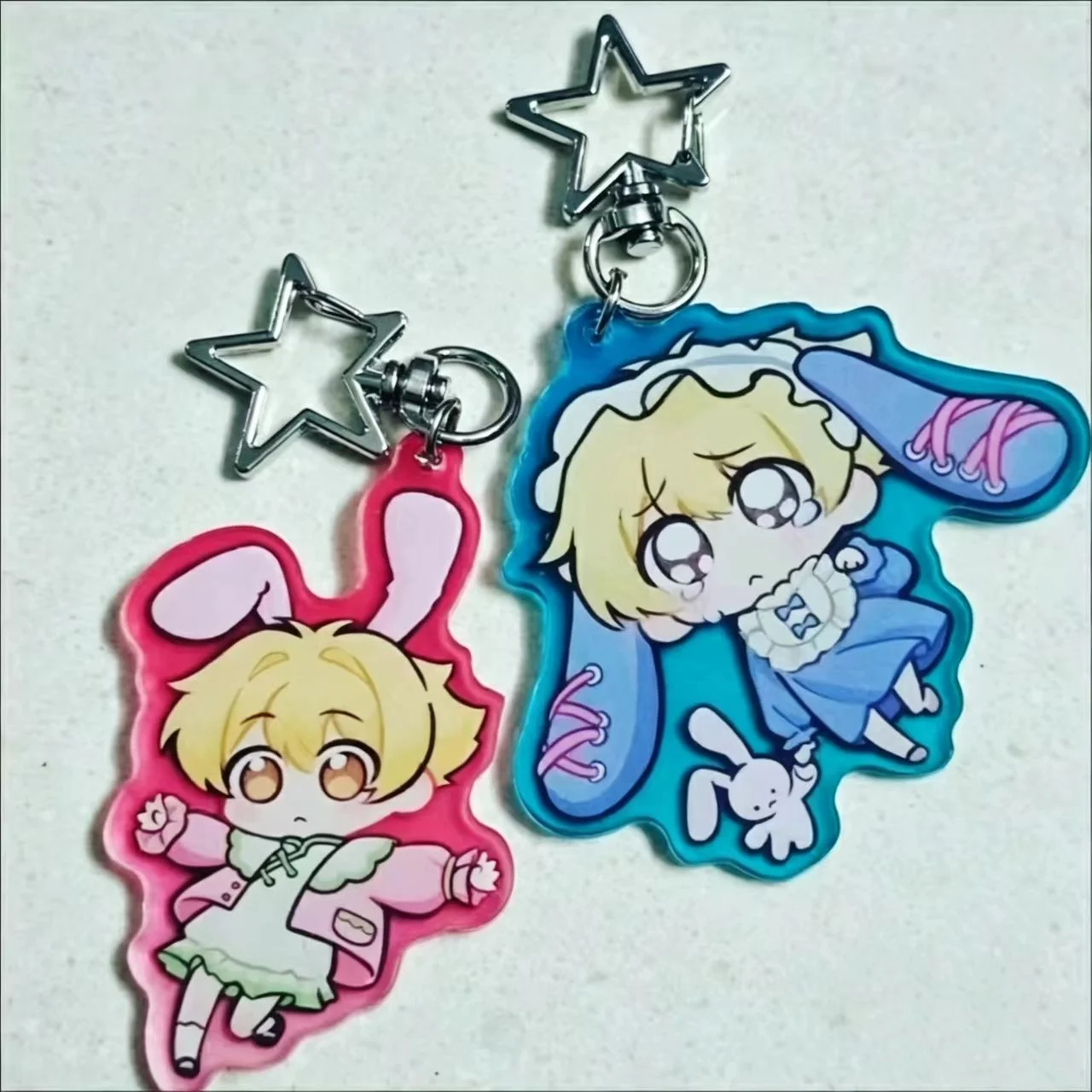 Anime Honey Haninozuka Ouran High School Host Club Acrylic Keychain Kawaii Chibi Bunny Keyring Bag Pendant Fans Collection Gift