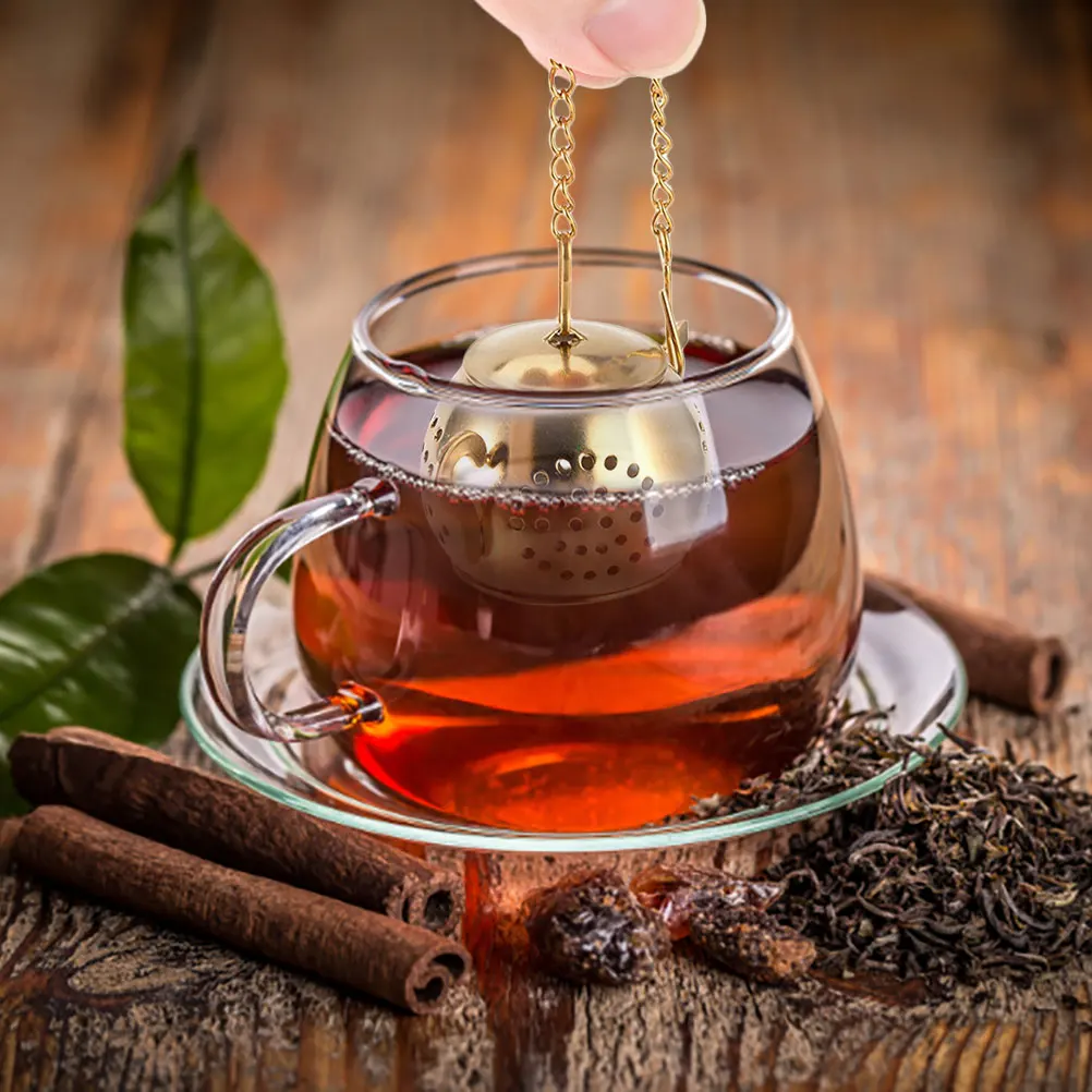 

Stainless Steel Metal Tea Strainer Reusable Loose Leaf Tea Infuser Filter for Home Office Leaf Filter Cup Supply