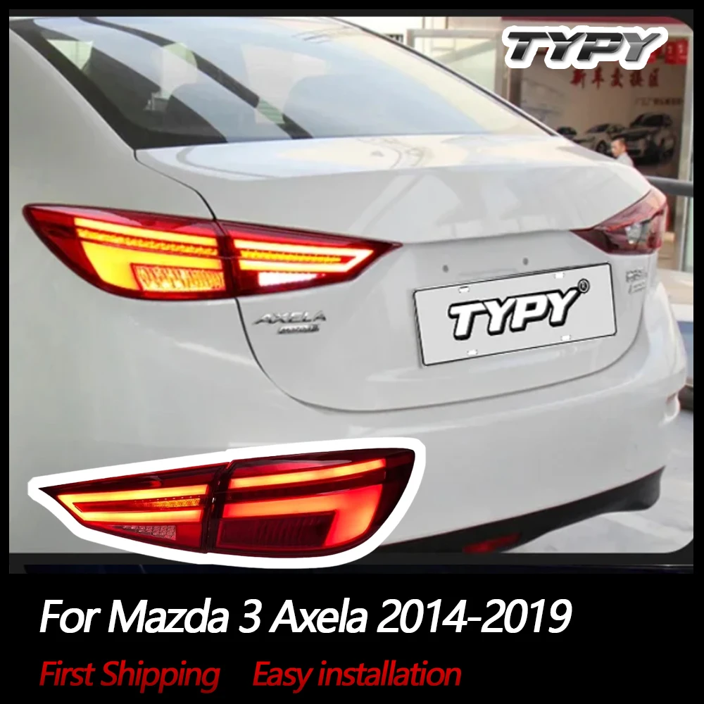 

Автомобильные фары TYPY для Mazda 3 Axela 2014-2019, задний фонарь, светодиодный проектор, задний фонарь, дневные ходовые огни, автомобильные аксессуары