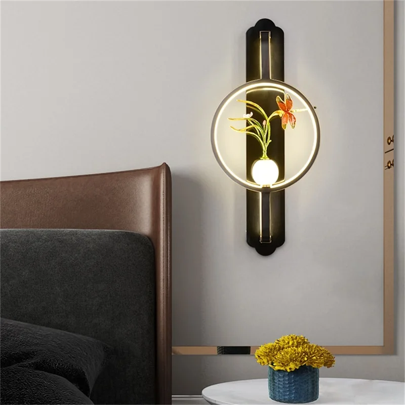 BERTH Modern Wall Sconces Lights Creative Luxury LED Lamp Brass Fixtures Decorative for Home Bedroom
