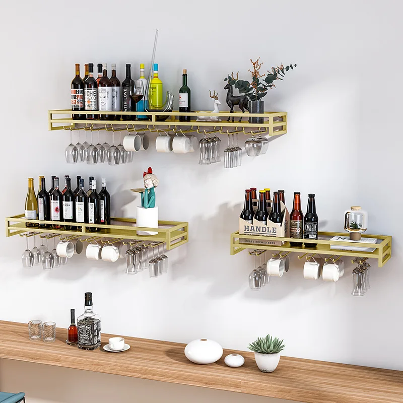 

Light luxury wall rack, dining room wine , wall storage , wine display rack, living room decoration