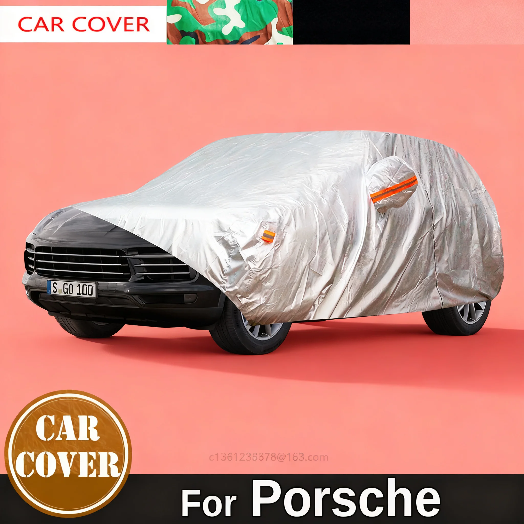 

Полный комплект автомобильного водонепроницаемого чехла от солнца дождя и снега для Porsche Cayenne Macan Panamera Taycan