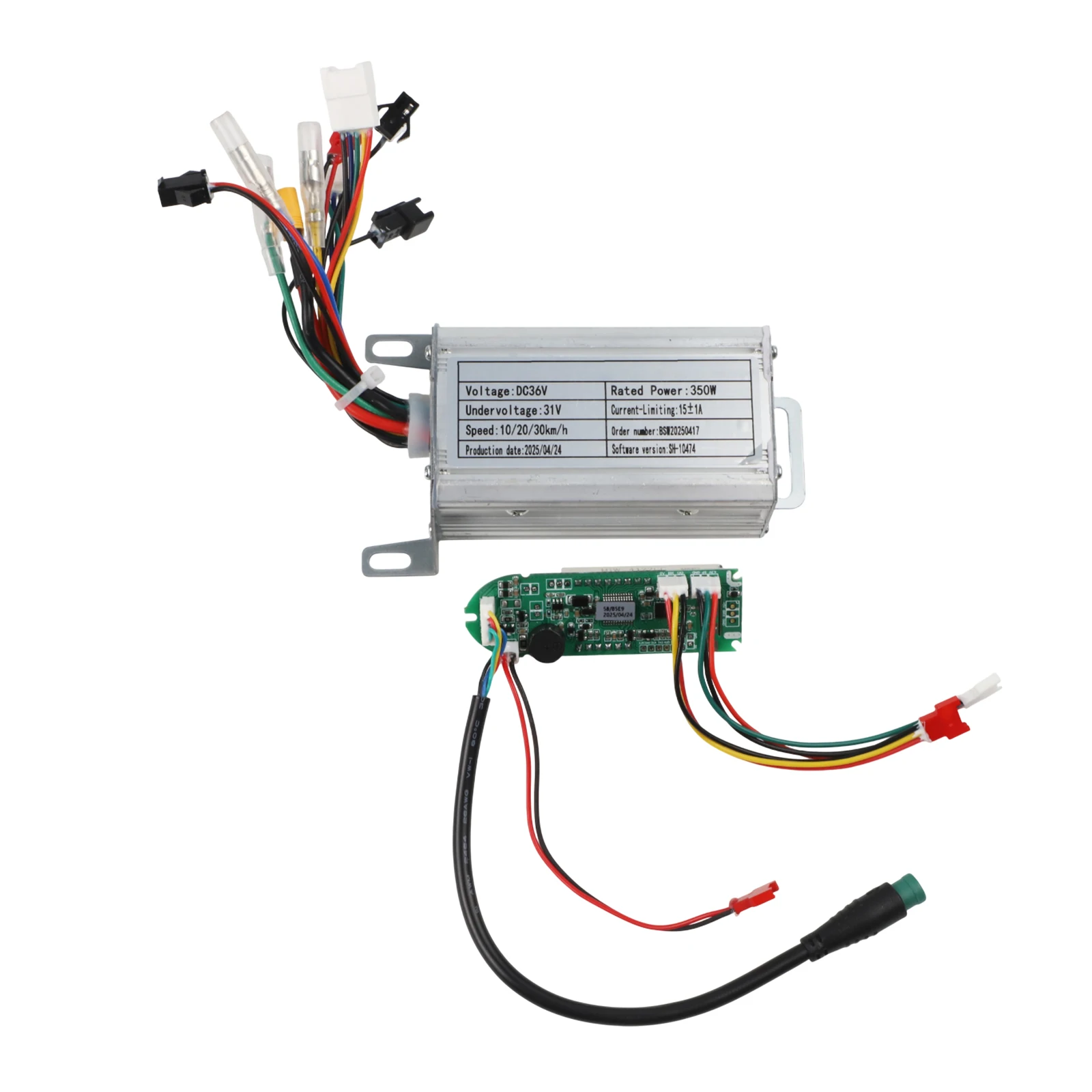 1 مجموعة 36 فولت 350 واط سكوتر كهربائي تحكم لوحة القيادة مسرع عرض لوحة المصباح الضوء الخلفي فرملة اليد لأجزاء سكوتر الإلكترونية #5