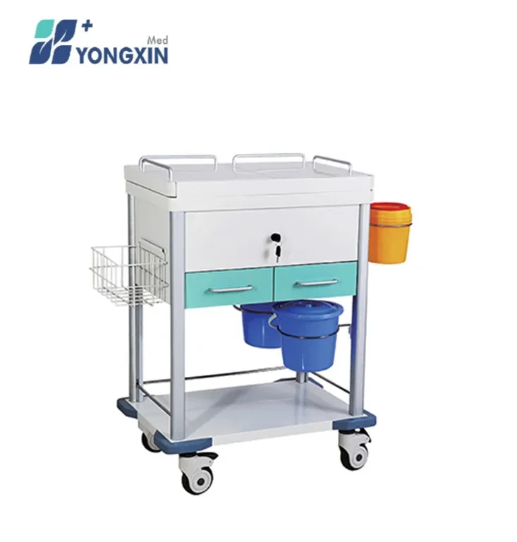 ABS Trolley Chinese supplier medication trolley nursing patient clinical dressing trolley cart (CT-003 )