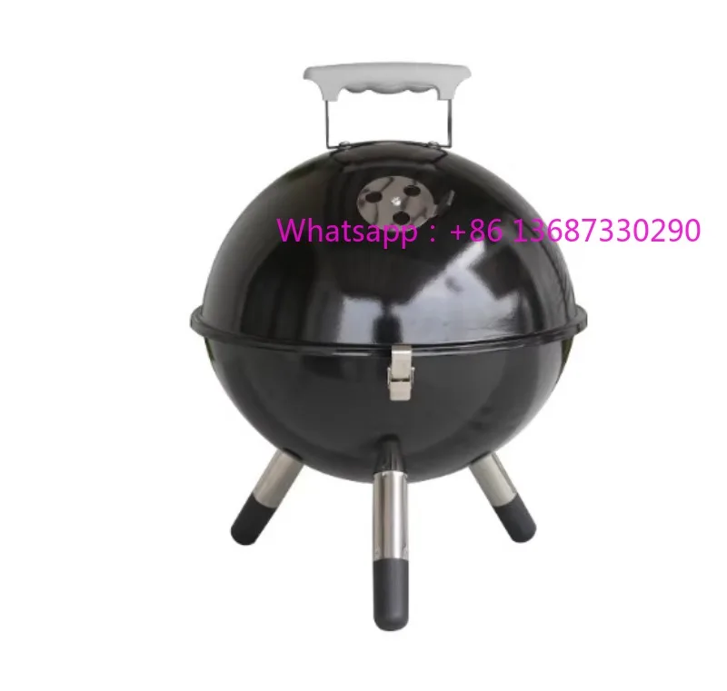 

Круглая футбольная печь, портативный гриль для барбекю, кемпинга, барбекю