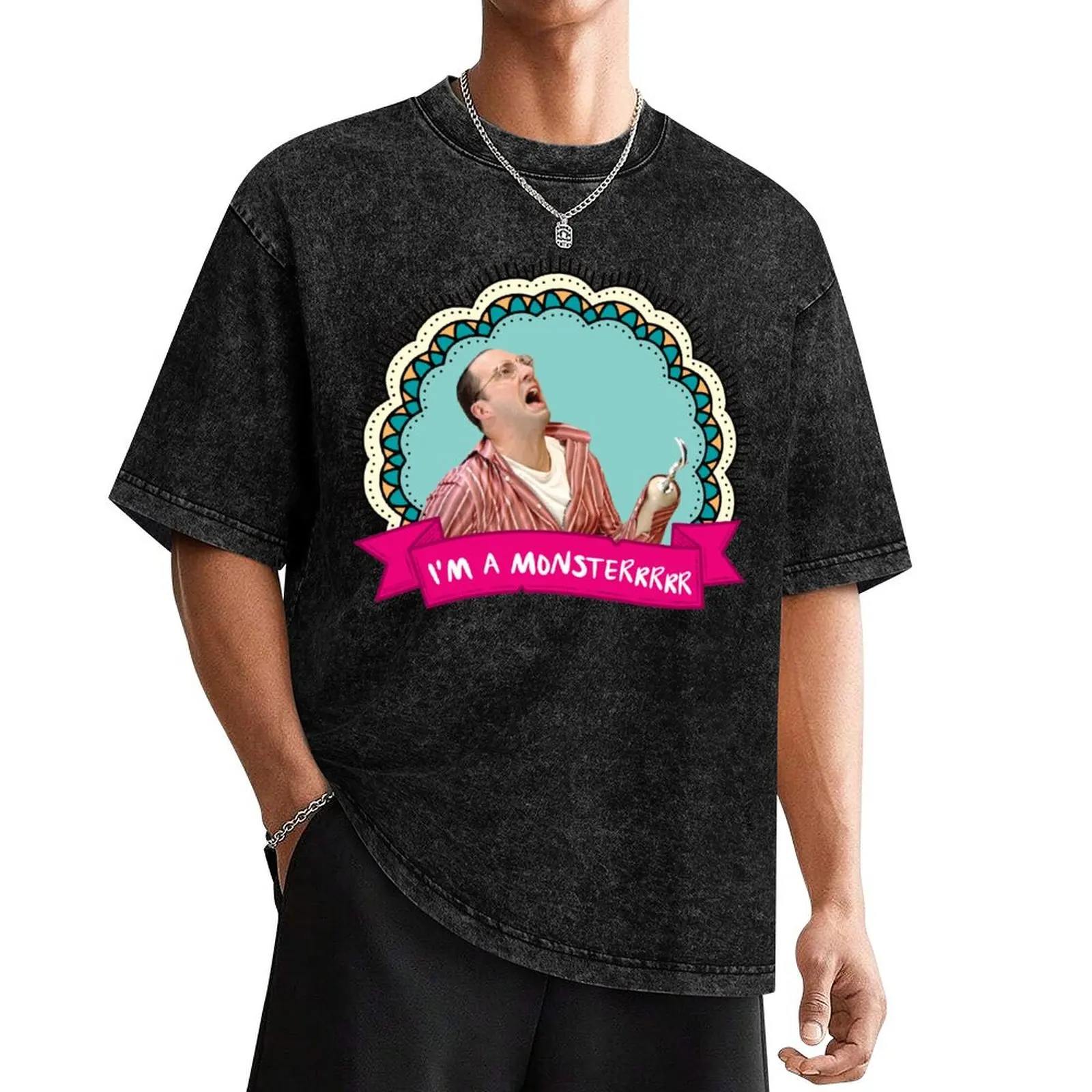 Buster Bluth is a monster! Arrested Development Quote T-Shirt sports fans plain black t shirts men