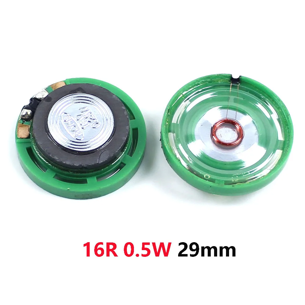 2Pcs 8 Ohm 0.25W 0.5W 16 Ohm 32 Ohm Speaker 8R 16R 32R 20mm 21mm 23mm 27mm 29mm 36mm 40mm Diameter Speaker