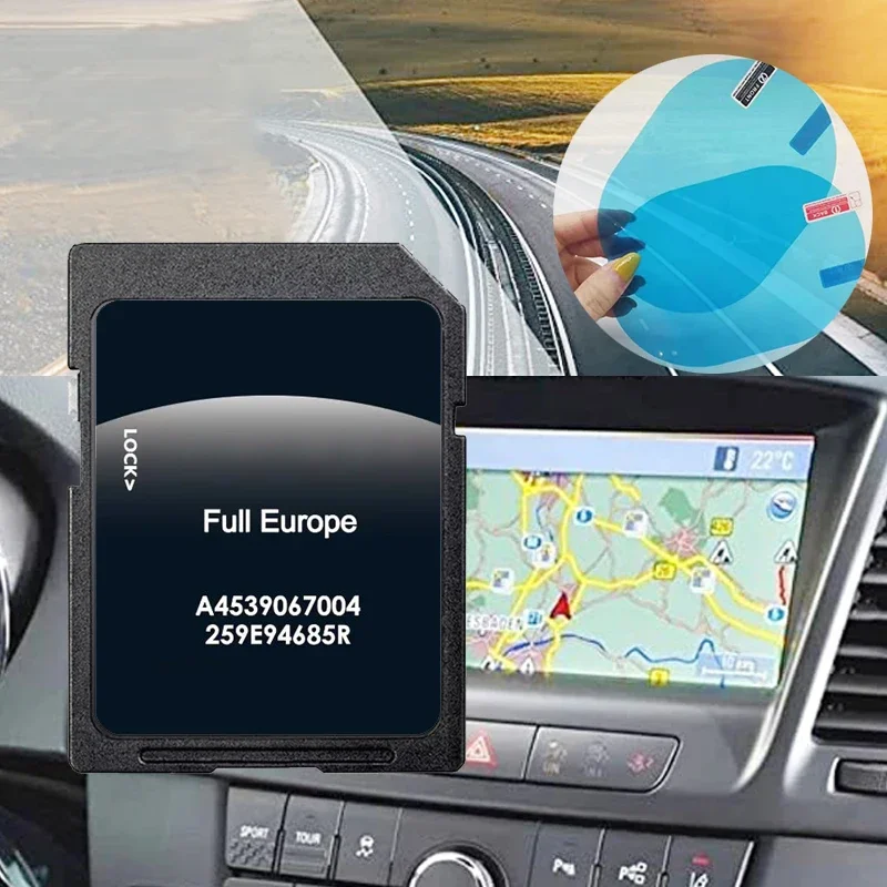 

16GB for Smart 453 mit Cool & Media Navigation Car 2023 GPS SD Card Full Europe A4539067004 Map Sat Nav Free Shipping