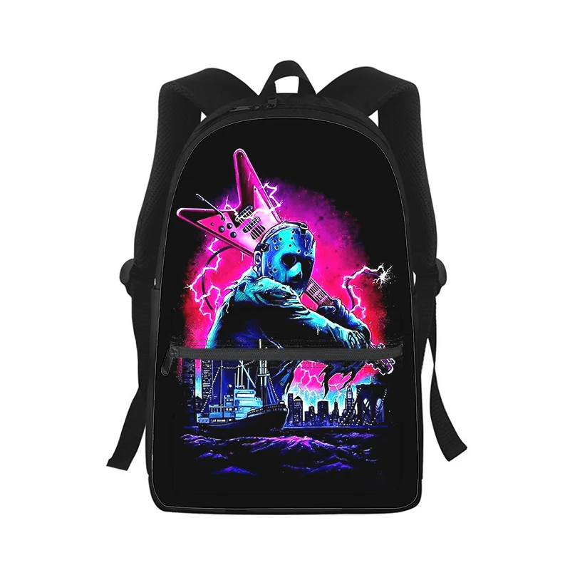 

Jason Voorhees Men Women Backpack 3D Print Fashion Student School Bag Laptop Backpack Kids Travel Shoulder Bag