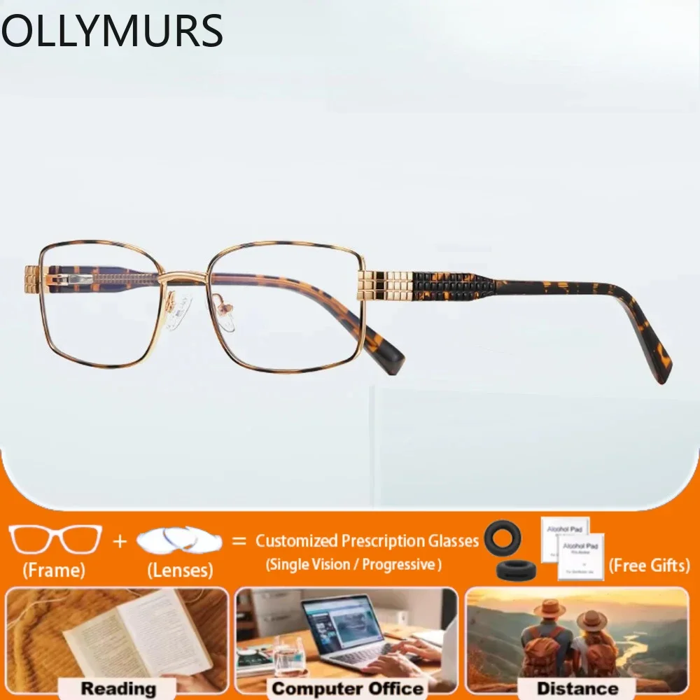 

Очки OLLYMURS: модные, маленькие, квадратные, для коррекции близорукости, высококачественные, женские, с фильтром синего света, компьютерные, мультифокальные