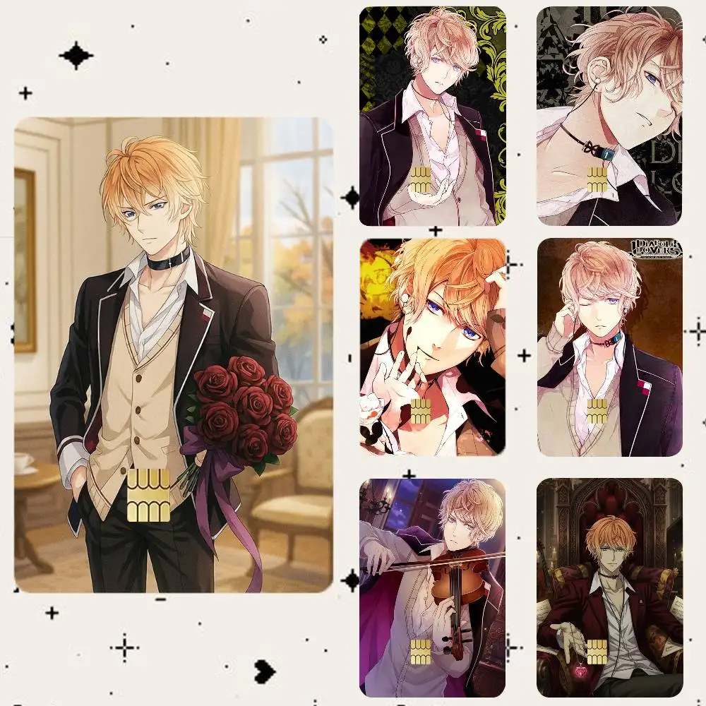 D-Diabolik Lovers Shu Sakamaki HD Waterproof Card Skins Protective Stickers for Credit Bank Game Cards
