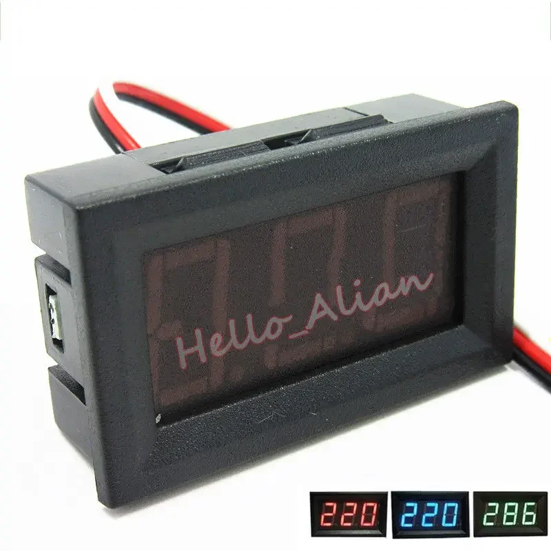 DC 0.00-100V 3 Digital LED Panel Voltage Meter Voltmeter 12V 24V 36V 48V 72V Car