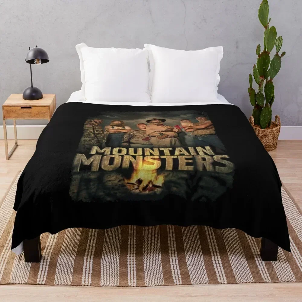 

Bigfoot, Werewolf, Hellhound, Lizard Man, and Mothman Throw Blanket Shaggy Warm Blankets For Baby Blankets