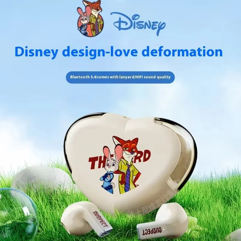 ديزني K520 على شكل قلب للتدوير سماعة لاسلكية تعمل بالبلوتوث سماعات HIFI الصوت سماعات التحكم باللمس سماعات الأذن سماعات الألعاب