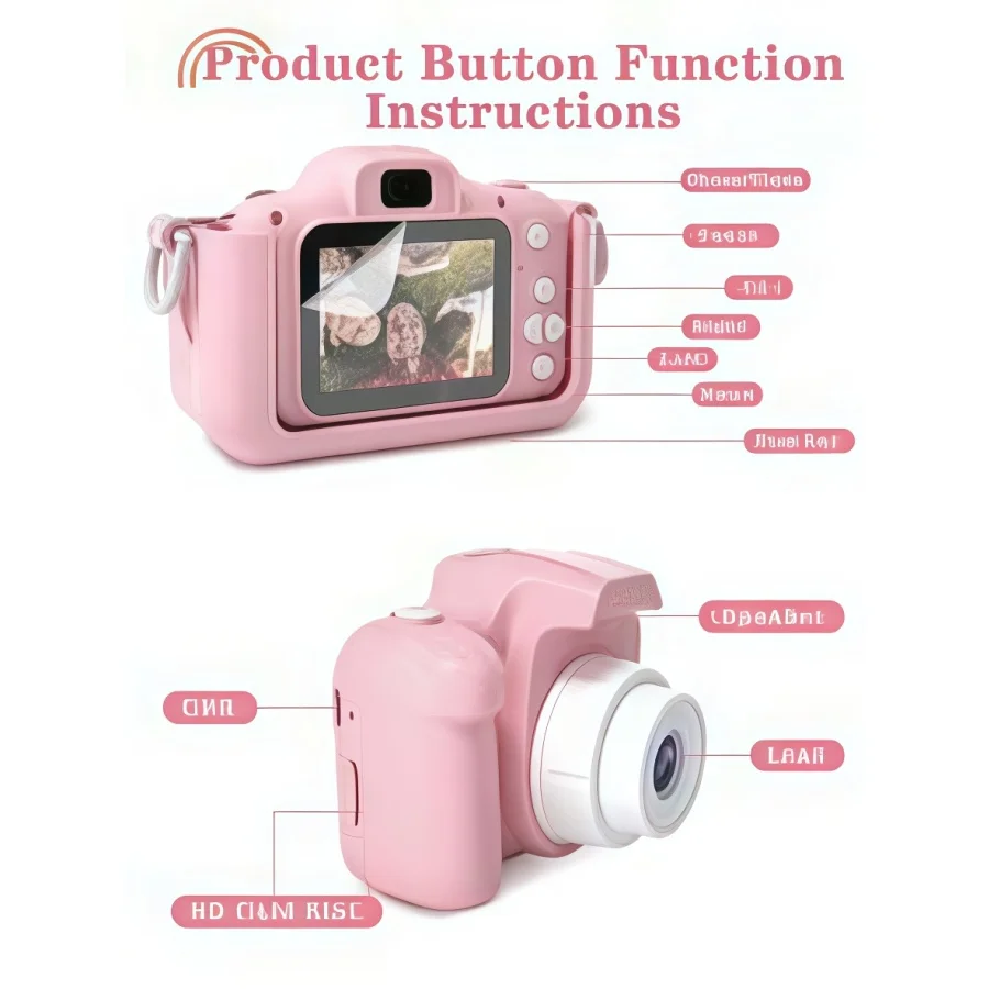 Christmas Kids Camera Mini Camera HD 1080P 1.44 inch New Designed Mini DV CAM Mini Sport Camera  Miniature Toys For Boys Girls