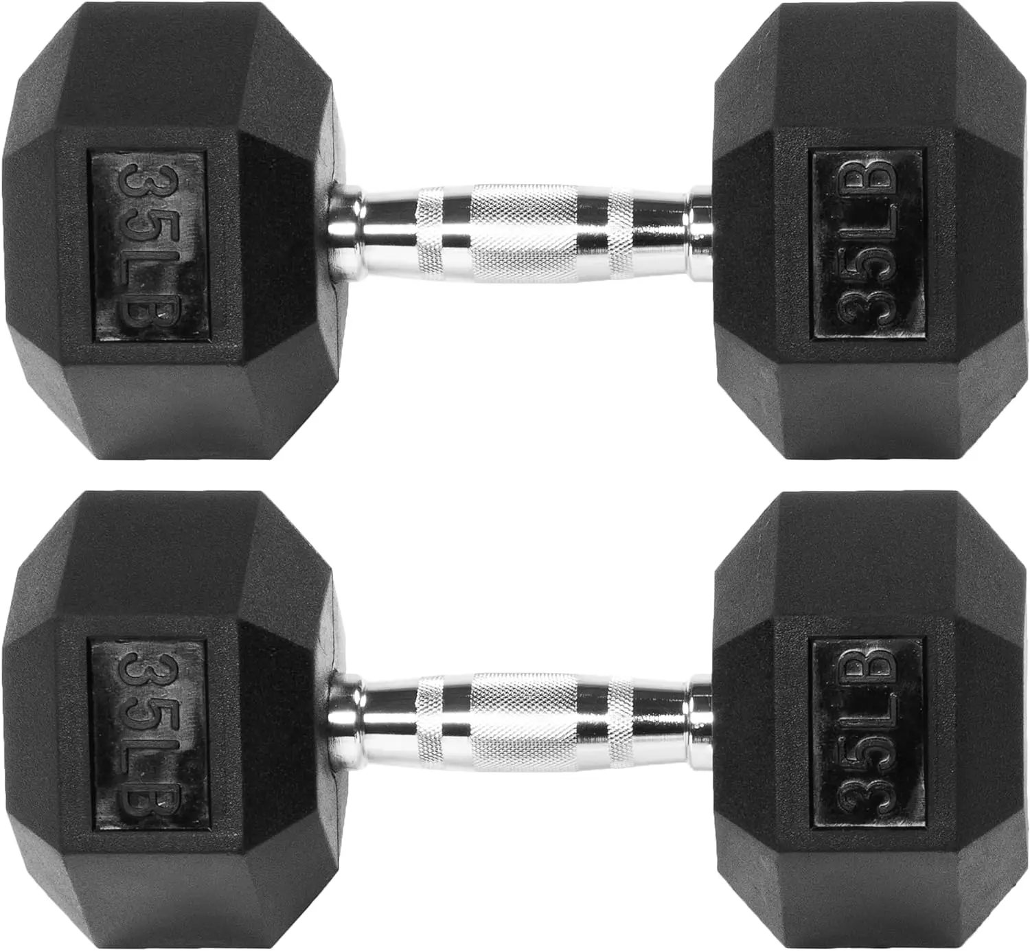 

dumbbells,fitness,workout equipment,Rubber Encased Hex Dumbbell, Multiple Sizes