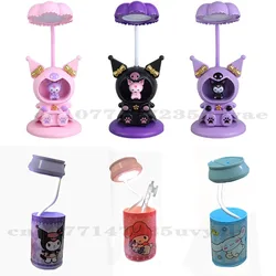 Kuromi Led Cinnamoroll Creative Pen Holder Night Light Table Lamp  Retractable LED Can Decoration Night Light Cartoon lamp Gift